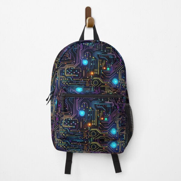 Item preview, Rainbow Circuit Board Electronic Pattern designed and sold by NikkofTime.