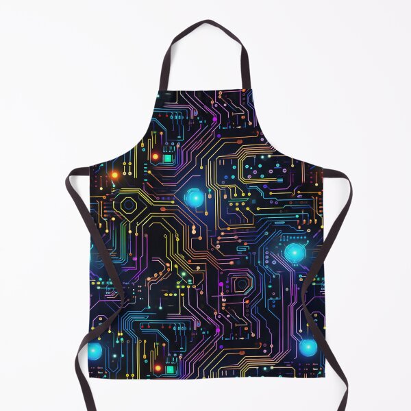 Item preview, Rainbow Circuit Board Electronic Pattern designed and sold by NikkofTime.