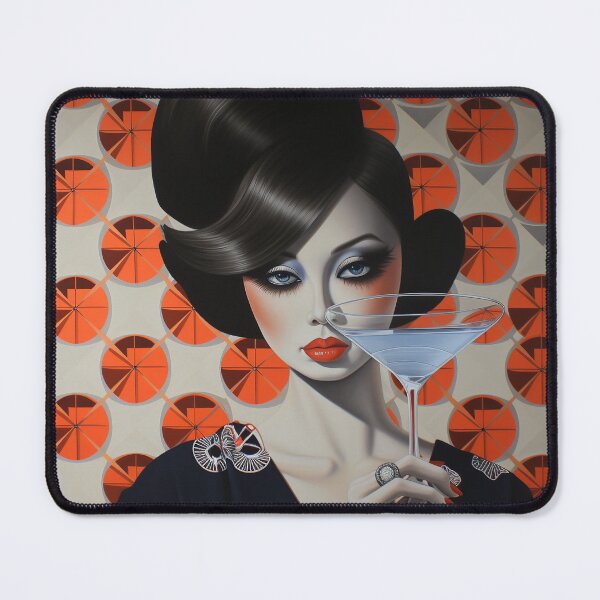 Item preview, Shanghai Smoking Girl with Cocktail designed and sold by Meeheemaha.