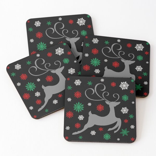 Item preview, Christmas reindeer and snowflakes designed and sold by Rbnano.