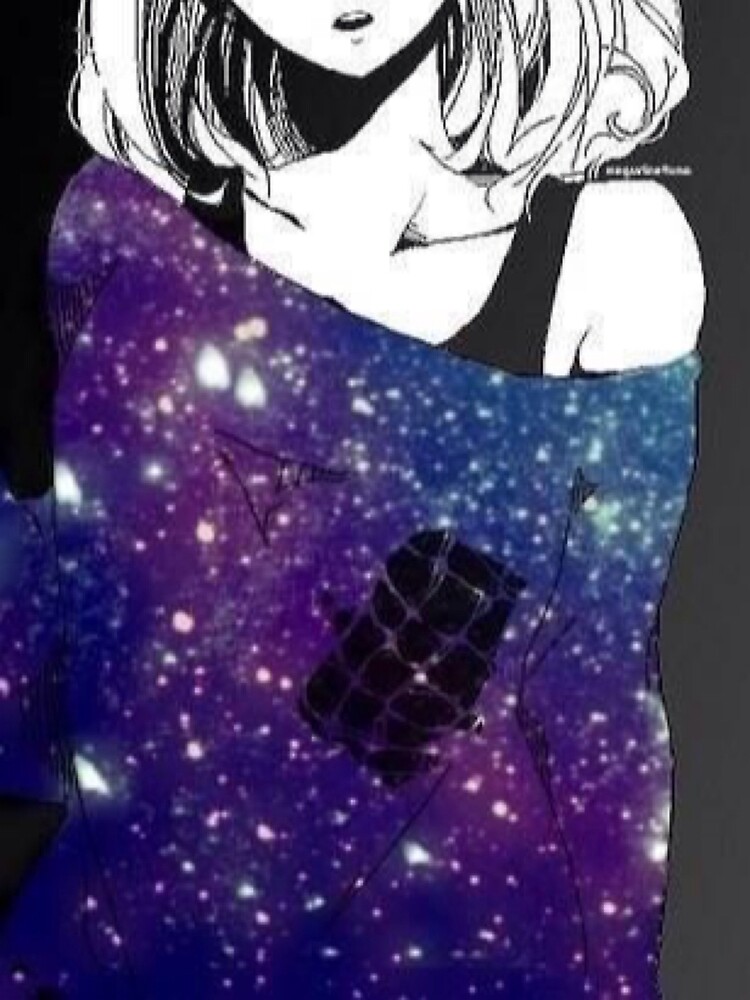 Anime Galaxy Girl Greeting Card By Se0taku Redbubble