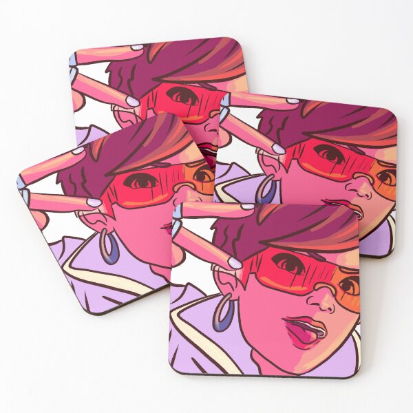 Artikelvorschau, Videospiel Mädchen Twitch Emote Sub Abzeichen Streamer Asset Kpop Idol Twitch Emote Lila Haare Anime Mädchen T Shirt Kawaii Girl T-Shirt entworfen und verkauft von Necrotic Ice.