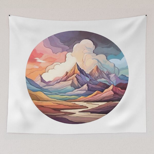 Item preview, Ethereal Vistas: Crafting Abstract Landscape Inspirations (214) designed and sold by WASjourney.