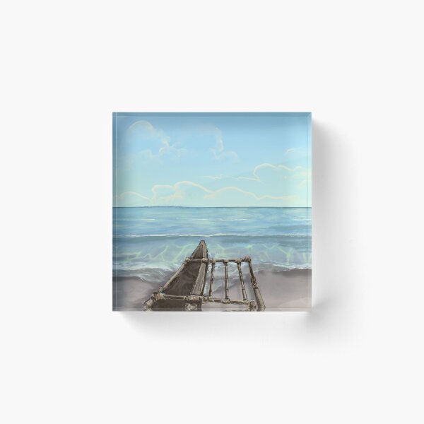 Item preview, Outrigger Canoe on Tranquil Beach designed and sold by kspence66.