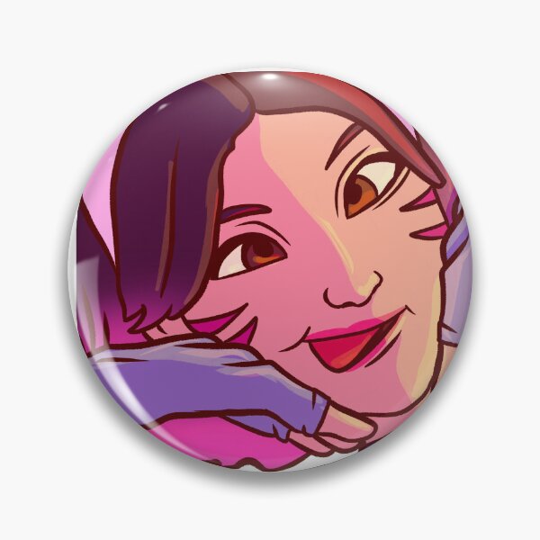 Item preview, Video Game Girl Twitch Emote Sub Badge Streamer Asset Kpop Idol Twitch Emote Purple Hair Anime Girl T Shirt Kawaii Girl Tee  designed and sold by Necrotic Ice.