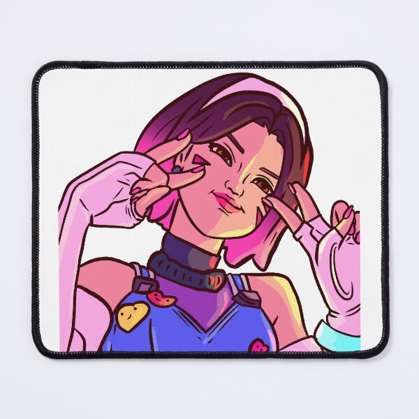 Item preview,  Video Game Girl Twitch Emote Sub Badge Streamer Asset Kpop Idol Twitch Emote Purple Hair Anime Girl T Shirt Kawaii Girl Tee  designed and sold by Necrotic Ice.