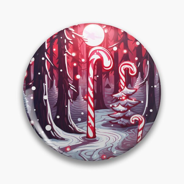 Item preview, Candy Cane Forest Magic - Christmas Sticker/Magnet designed and sold by ColorStudioArt.