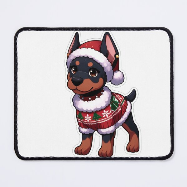 Item preview, Chibi Dobermann in Christmas designed and sold by City0fDreams.