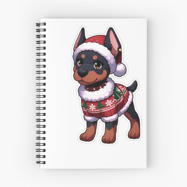 Item preview, Chibi Dobermann in Christmas designed and sold by City0fDreams.