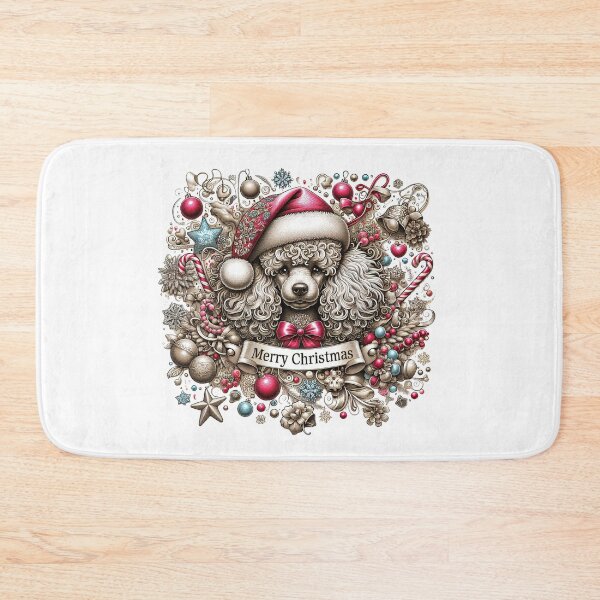 Item preview, Poodle Merry Christmas designed and sold by IM Hunter.
