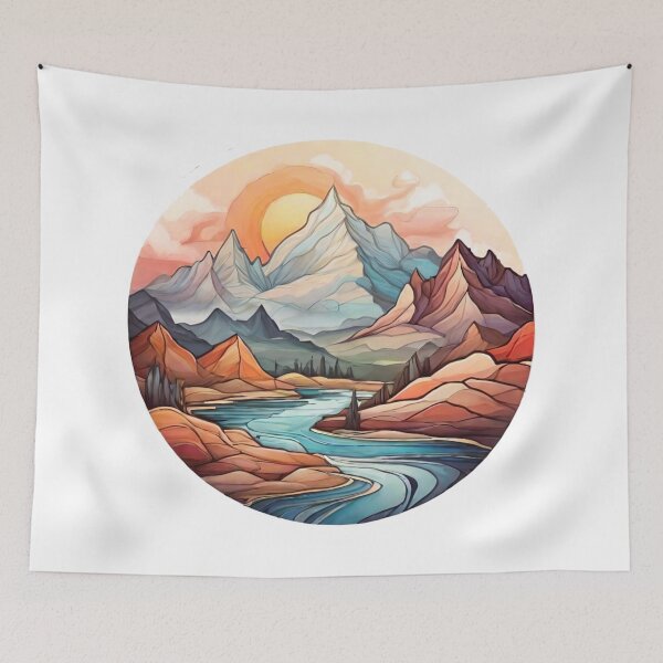 Item preview, Abstract Nature's Poetry: Interpreting Mountains, Deserts, and Forests (216) designed and sold by WASjourney.
