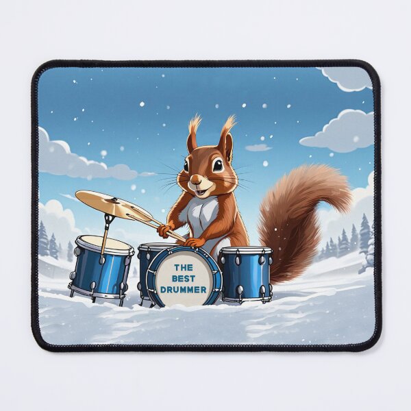 Item preview, Squirrel plays the drums designed and sold by Artbellachi.