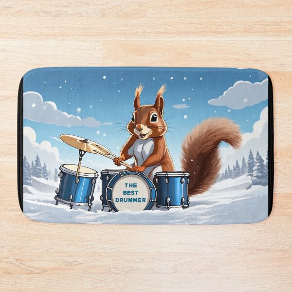 Item preview, Squirrel plays the drums designed and sold by Artbellachi.