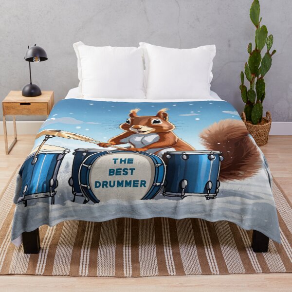 Item preview, Squirrel plays the drums designed and sold by Artbellachi.