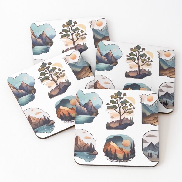 Item preview, Landscape Fantasia: Abstract Artistry in Mountains, Deserts, and Forests (219) designed and sold by WASjourney.