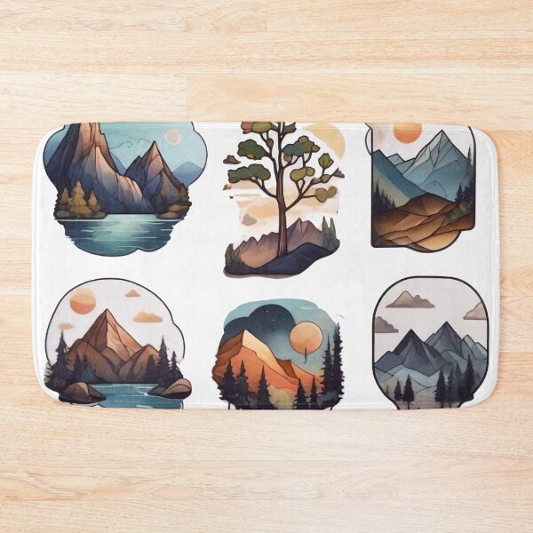 Item preview, Landscape Fantasia: Abstract Artistry in Mountains, Deserts, and Forests (219) designed and sold by WASjourney.
