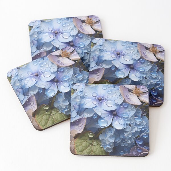 Item preview, Rainfall Rhapsody: Lyrical Abstraction in Blues and Violets designed and sold by AIDreamPixels.