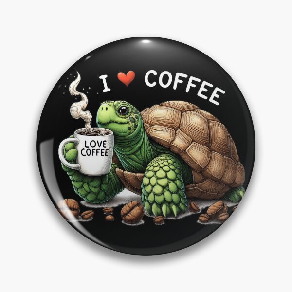 Item preview, This cute turtle loves coffee. designed and sold by fotoryum.