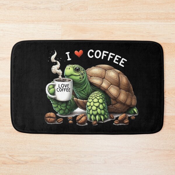 Item preview, This cute turtle loves coffee. designed and sold by fotoryum.