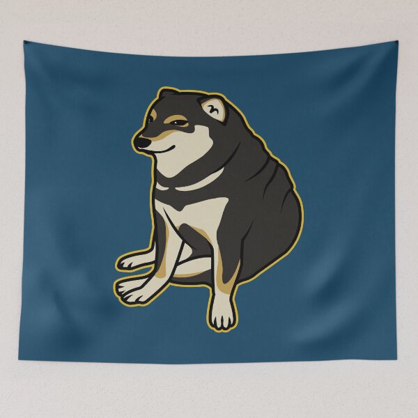 Item preview, Black Shiba Cheems designed and sold by Rzera-.