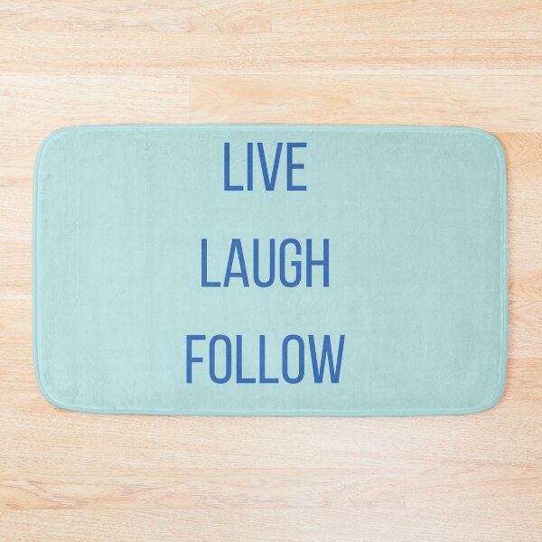 Item preview, LIVE LAUGH FOLLOW - social media designed and sold by ShenaeAesthetic.
