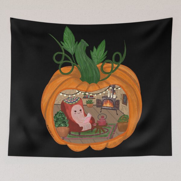 Item preview, Pumpkin ghost house designed and sold by MadebySan.