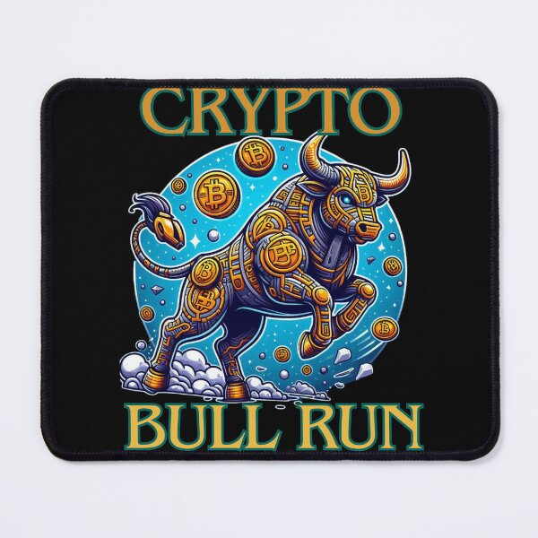 Item preview, Bullrun crypto bull bitcoin designed and sold by GalaxyGraffiti.