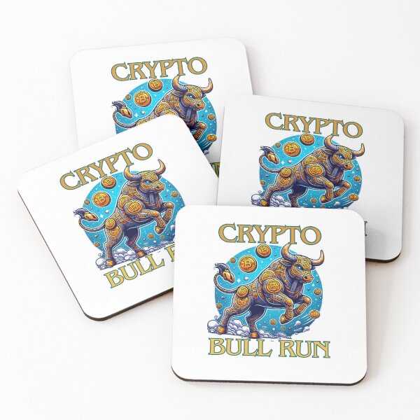 Item preview, Bullrun crypto bull bitcoin designed and sold by GalaxyGraffiti.