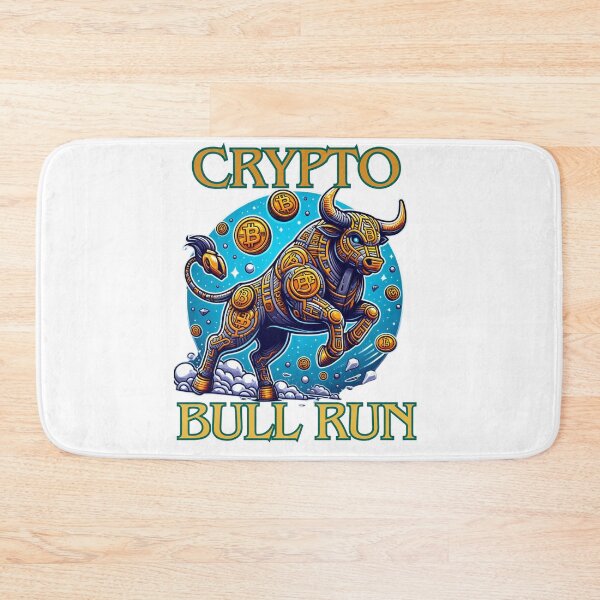 Item preview, Bullrun crypto bull bitcoin designed and sold by GalaxyGraffiti.
