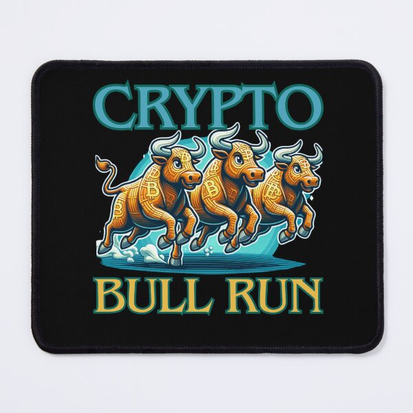 Item preview, Bullrun crypto bull bitcoin designed and sold by GalaxyGraffiti.