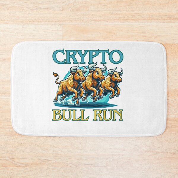 Item preview, Bullrun crypto bull bitcoin designed and sold by GalaxyGraffiti.