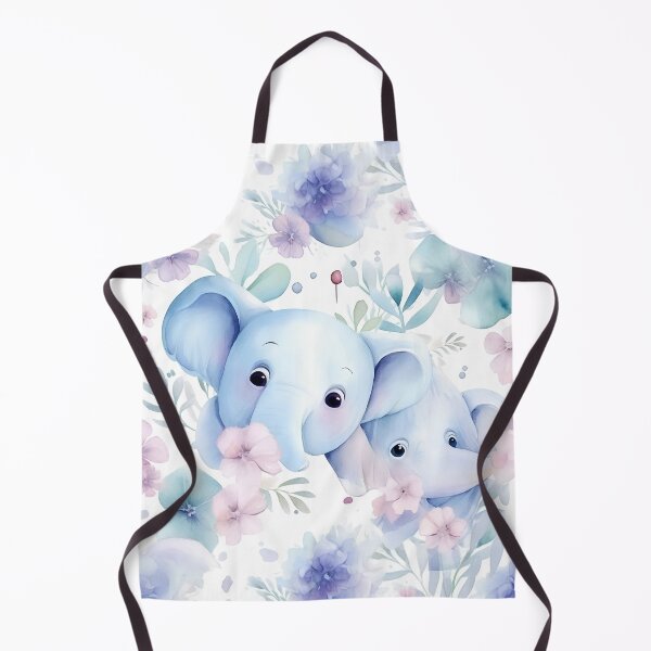 Item preview, Elephant Cute with Flower Patterns designed and sold by Mindterest.