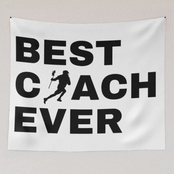 Item preview, Best Coach Ever Lacrosse - Black designed and sold by GymWearDepot.