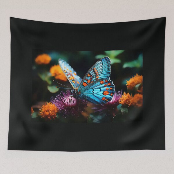 Item preview, a closeup macro photo of tiny cute adorable colorful butterfly, macro inspirations designed and sold by Gabi.Media.