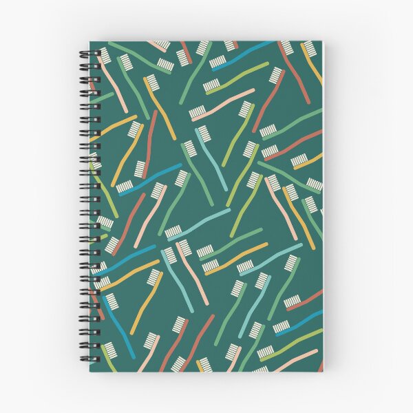 Item preview, Toothbrush Pattern on Green Background designed and sold by kapotka.