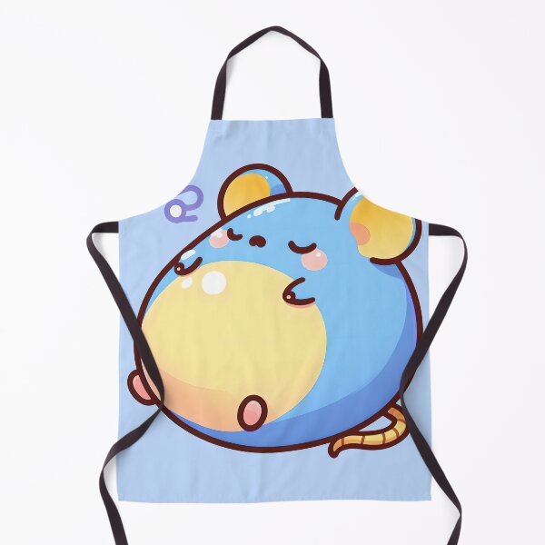 Item preview, Cute blue chubby sleepy mouse designed and sold by ChataMaroon.