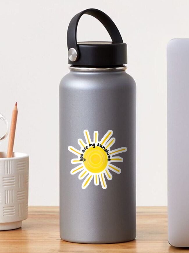 You Are My Sunshine Panda With Sunflower Motivational Water 