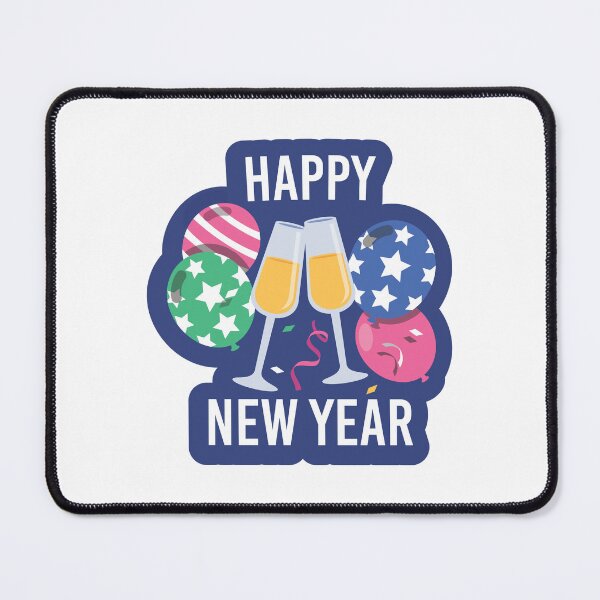 Item preview, newyearstickers, ideasfornewyear, newyearresolutionsticker, balloons, vine, blue, green,  designed and sold by Designstation74.