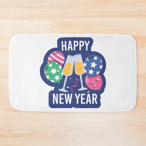 Item preview, newyearstickers, ideasfornewyear, newyearresolutionsticker, balloons, vine, blue, green,  designed and sold by Designstation74.