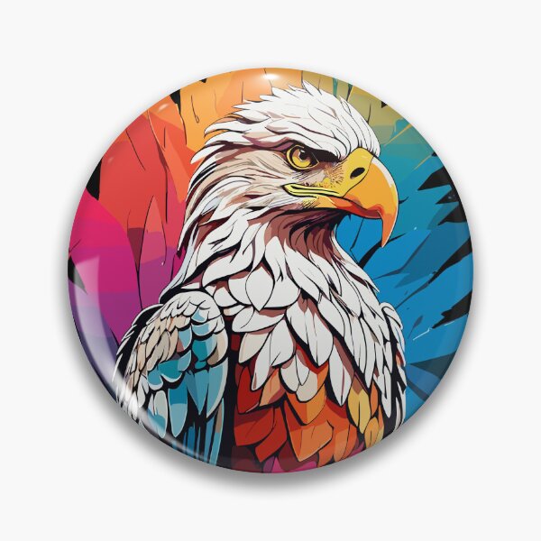 Item preview, A Colorful Cartoon Eagle ✨ designed and sold by firecard.