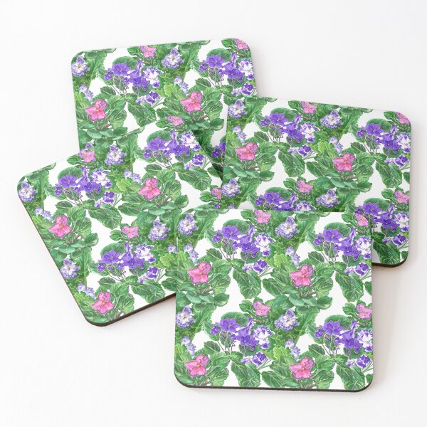 Item preview, Violets or saintpaulias blooming. House plants pattern designed and sold by stasia-ch.