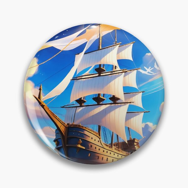 Item preview, Starry Maritime Symphony: Ship Sailing Across the Nocturnal Sky designed and sold by nikoskous.