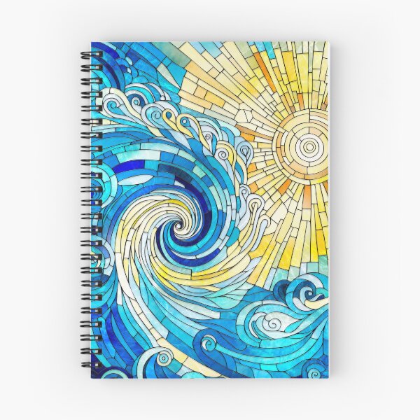 Item preview, Ocean Wave Sun mosaic art designed and sold by k9printart.