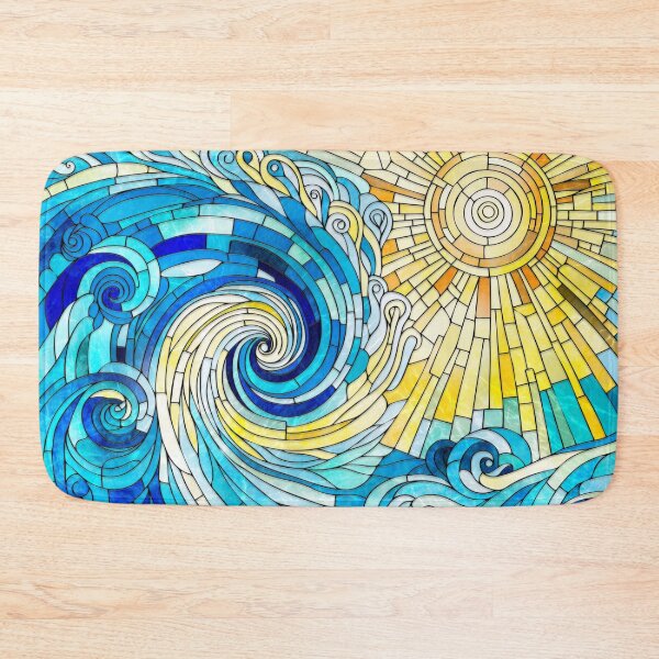 Item preview, Ocean Wave Sun mosaic art designed and sold by k9printart.