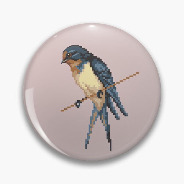 Item preview, Bird 6 pixel swallow  designed and sold by colatudo.