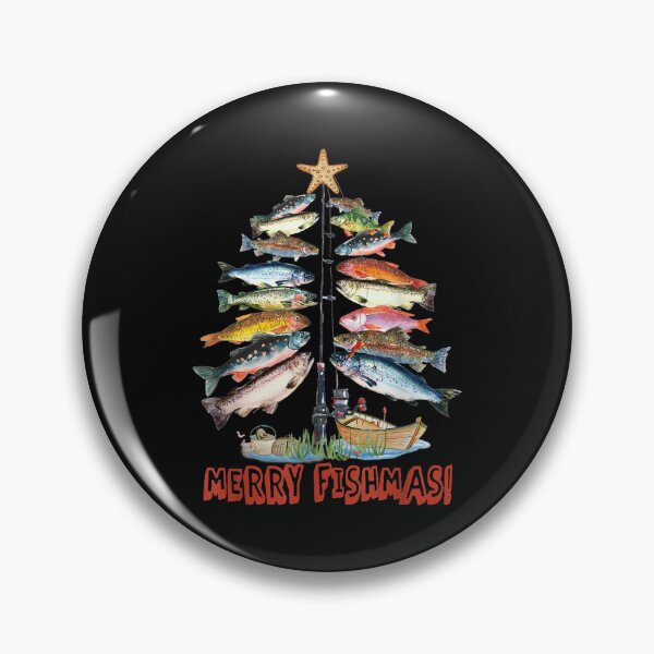 Item preview, Merry Fishmas Christmas Tree Fish Funny Fishing designed and sold by SomeLipTodayy.