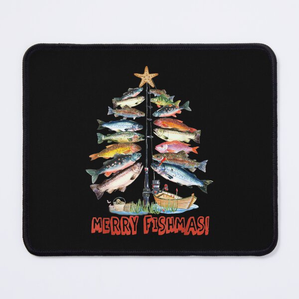 Item preview, Merry Fishmas Christmas Tree Fish Funny Fishing designed and sold by SomeLipTodayy.