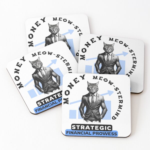 Item preview, Money Meow-stermind: Strategic Financial Prowess designed and sold by Hungry-Murphy.