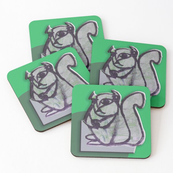 Item preview, Squirrel With Nuts (Painting by Alice CCI) designed and sold by VanyssaGraphics.
