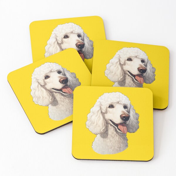 Item preview, Joyful White Poodle Delight designed and sold by solrevolver.